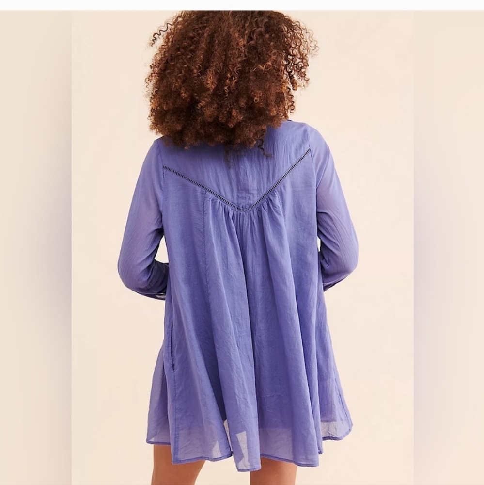 Free People Haddie Mini Dress Light Purple Gorgeous NWT XS - Picture 3 of 9